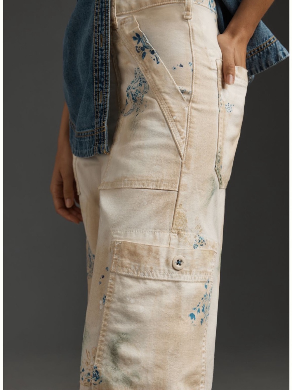 The Pilcro The Millie Low-Slung Barrel Pants nwot - Picture 3 of 7
